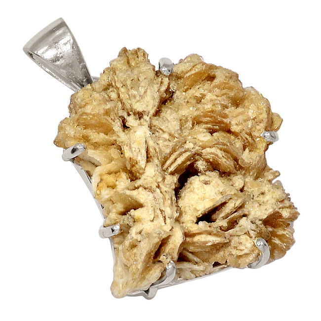 14g Natural Barite Rough 925 Sterling Silver Pendant Jewelry ALLP-27442