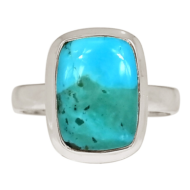 Composite Mohave Blue Turquoise 925 Sterling Silver Ring Jewelry s.9 ALLR-29090