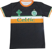 EMBROIDERED Black-Tri Color Jersey
