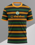 CELTIC BLACK AND GREEN AND ORANGE #584