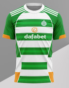 CELTIC WHITE AND GREEN #588