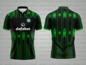 Polo Celtic shirt  black and green #888