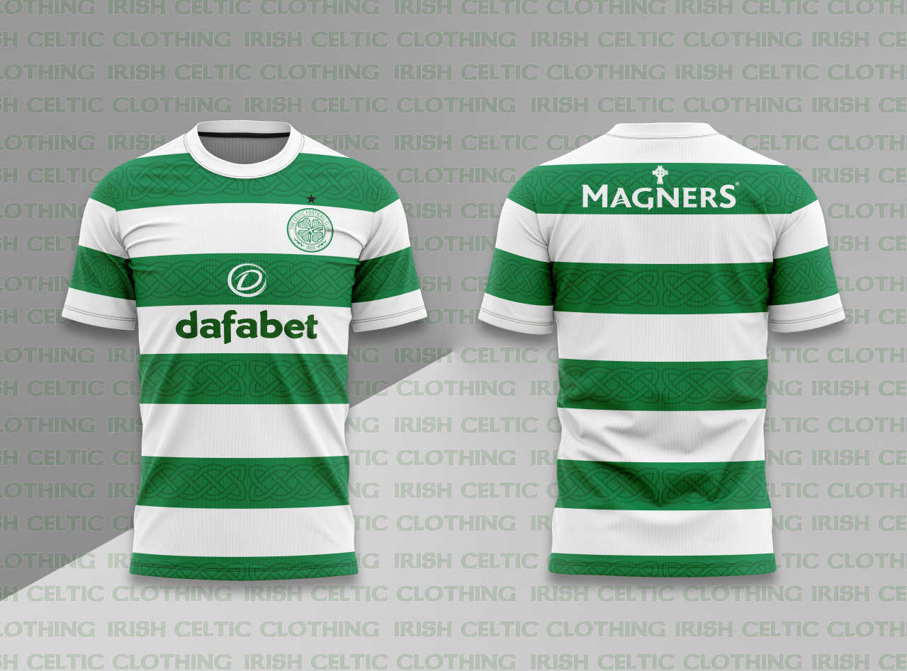 celtic dafabet green and white hoops band #1049 - irish and celtic clothing