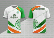 celtic white green white orange strips #1210