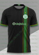 black with green strip #1264 