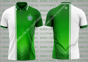 celtic green white side polo #1625 no sponsers 