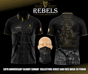BLACK BLOODY SUNDAY 50TH ANNIVERSARY COLLECTORS JERSEY FREE SNOOD #02