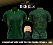 GREEN  BLOODY SUNDAY 50TH ANNIVERSARY COLLECTORS JERSEY FREE SNOOD #03