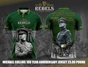 Michael Collins 100 year anniversary polo's green