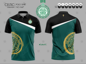 CELTIC Ireland Scotland Harp BLACK no sponsor #1647