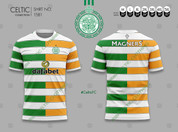 CELTIC GREEN WHITE AND ORANGE #1662