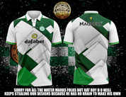 celtic white green squares #1682 