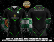 celtic black green v #1689