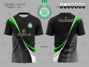 CELTIC  GREEN AND BLACK JERSEY #1704