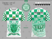 CELTIC  GRAFFITI AND TROPHY JERSEY #1706