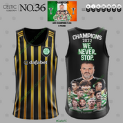 CELTIC BLACK GOLD WE NEVER STOP  VEST #36