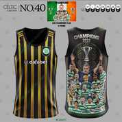 CELTIC BLACK GOLD  CHAMPIONS  VEST #40