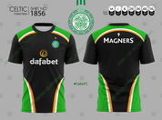 NEW CELTIC BLACK GREEN ORANGE #1856