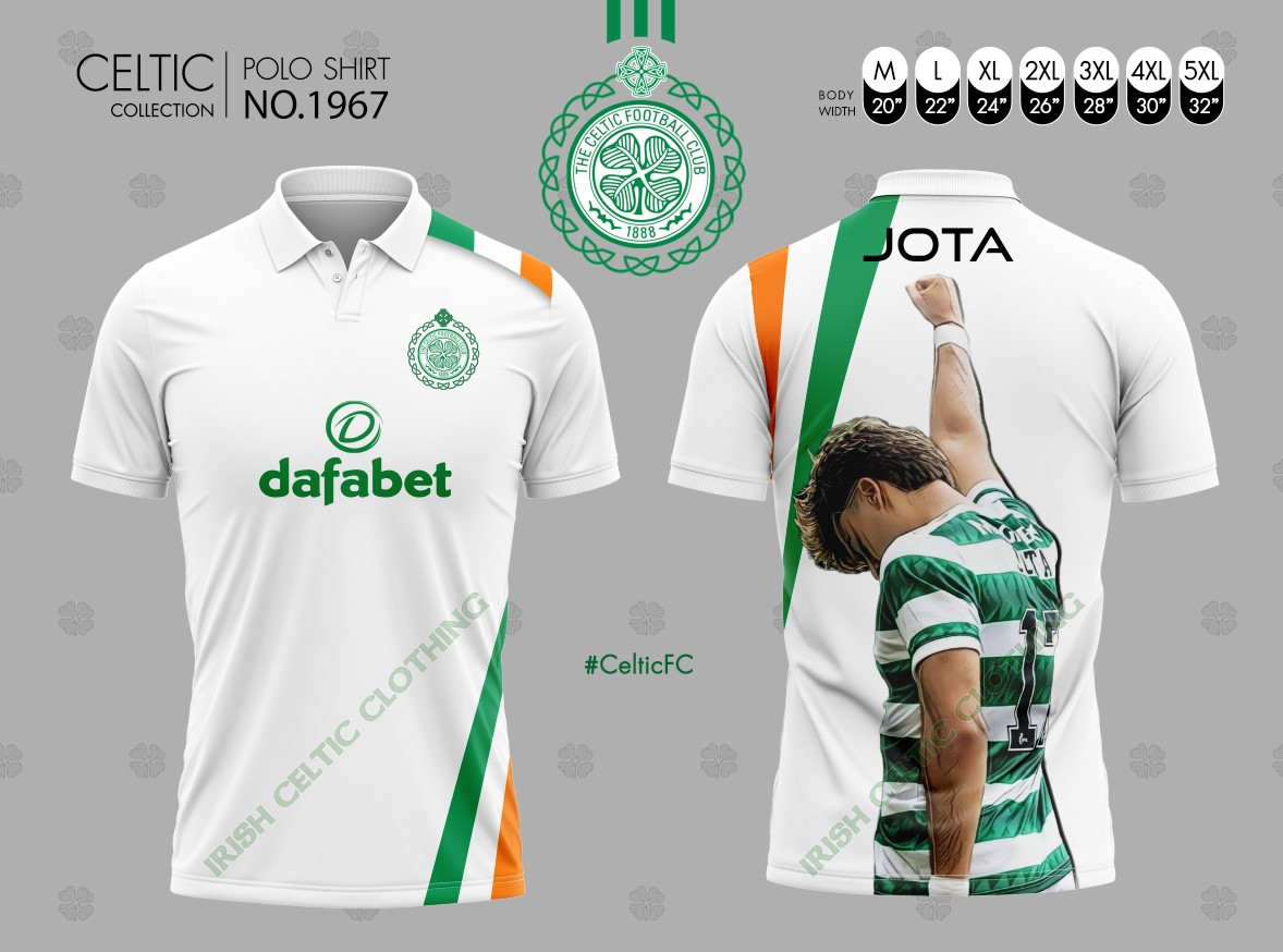 White jota polo 1967 irish and celtic clothing