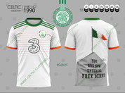 white ireland free derry jersey #1990