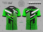 CELTIC GREEN WHITE AND BLACK #2044