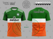 CELTIC GEEN AND ORANGE #2043