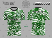 CELTIC DARK GREEN ZEBRA #2057