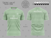 CELTIC CLOVER SOFT GREEN T-SHIRT #2068
