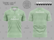 CELTIC CLOVER SOFT GREEN POLO #2069