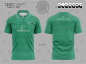 CELTIC CLOVER GREEN POLO #2071