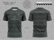 CELTIC CLOVER GREY T-SHIRT #2073