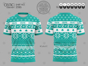 CELTIC Christmas Jersey pine #2086