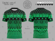 CELTIC Christmas Jersey green and black #2087