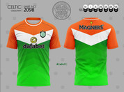 CELTIC ARROWS ORANGE WHITE AND GREEN JERSEY #2098