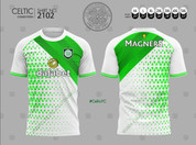 CELTIC TRIANGLE HALFTONE WHITE #2102