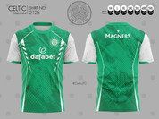CELTIC ACUARELA GREEN AND WHITE SLEEVE #2125