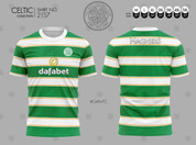 CELTIC HOME JERSEY ORANGE LINE #2157