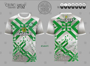 CELTIC CROSS GREEN AND ORANGE #2132