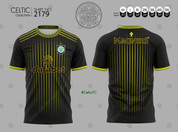 CELTIC PINSTRIPES BLACK #2179