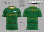 CELTIC LINHA RETA GREEN AND GOLD #2227