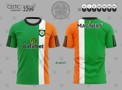 CELTIC GREEN WHITE ORANGE #2299