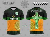 celtic black orange cross #2344