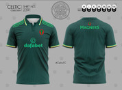 CELTIC 4TH GREEN JERSEY FIRST BADGE #2391