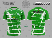 CELTIC GREEN AND WHITE #2497
