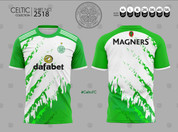 CELTIC WHITE AND GREEN #2518