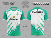 CELTIC WHITE AND GREEN #2517