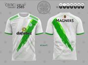 CELTIC GREEN AND WHITE #2585