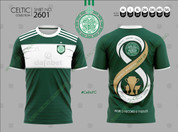 TREBLE CHAMPIONS GREEN AND WHITE #2601