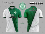 WHITE GREEN POLO #2645