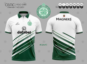WHITE GREEN POLO  #2651